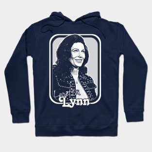 Loretta Lynn // Retro Style Country Music Fan Art Design Hoodie